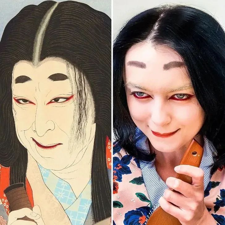 美女艺术家“角色扮演”重现名画，让人大呼过瘾！(图9)