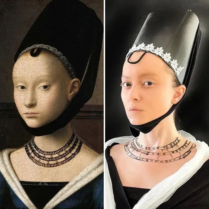 美女艺术家“角色扮演”重现名画，让人大呼过瘾！(图4)