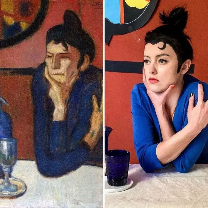 美女艺术家“角色扮演”重现名画，让人大呼过瘾！(图17)