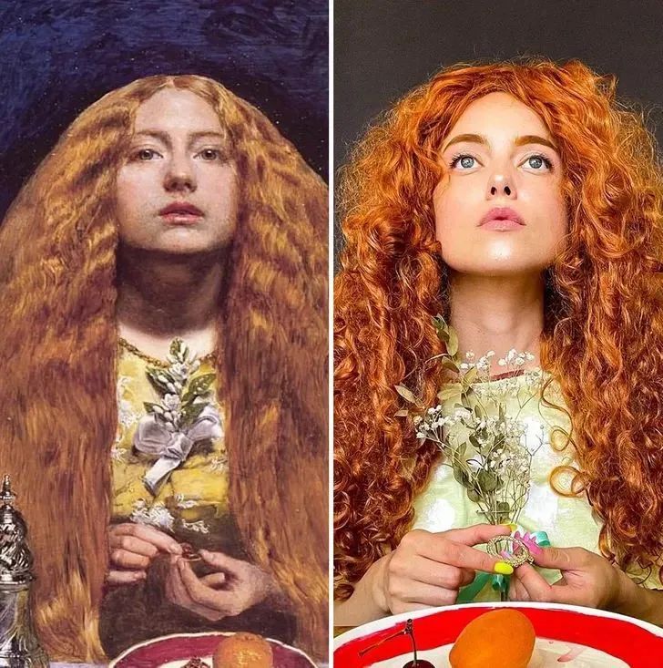 美女艺术家“角色扮演”重现名画，让人大呼过瘾！(图18)