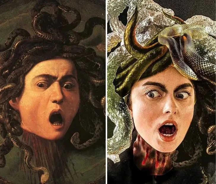 美女艺术家“角色扮演”重现名画，让人大呼过瘾！(图20)